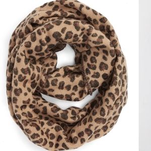 NWT BP. Leopard Camel Pattern Soft Blanket Infinity Scarf